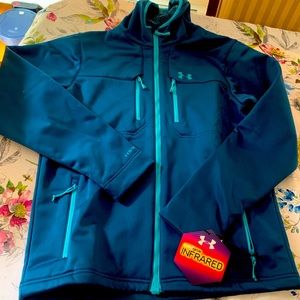 Mens XL under armour zip up cold gear hoodie